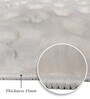 Polyester Solid Machine Made Carpet, 5 x 7 feet, Cream