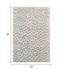 Polyester Solid Machine Made Carpet, 5 x 7 feet, Cream