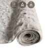 Polyester Solid Machine Made Carpet, 5 X 7 Feet, Cream