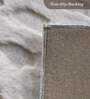 Polyester Solid Machine Made Carpet, 5 X 7 Feet, Cream