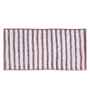 Purple Polyester Striped 60x40 cm Bath Mat