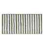 Olive Polyester Striped 60x40 cm Bath Mat
