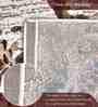 Polypropylene Abstract Machine Made Carpet, 4 X 6 Feet, Beige