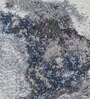 Polypropylene Abstract Machine Made Carpet, 4 X 6 Feet, Blue