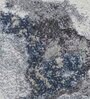 Polypropylene Abstract Machine Made Carpet, 4 x 6 feet, Blue
