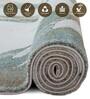 Polypropylene Abstract Machine Made Carpet, 4 x 6 feet, White