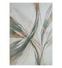 Polypropylene Abstract Machine Made Carpet, 4 X 6 Feet, White