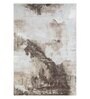 Polypropylene Abstract Machine Made Carpet, 5 X 7 Feet, Beige