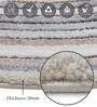 Polypropylene Abstract Machine Made Carpet, 5 X 7 Feet, Cream