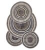 Polypropylene Abstract Machine Made Carpet, 5 X 7 Feet, Cream