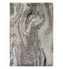 Polypropylene Abstract Machine Made Carpet, 5 X 7 Feet, Grey Cream