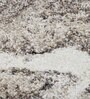 Polypropylene Abstract Machine Made Carpet, 5 X 7 Feet, Grey Cream