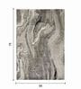 Polypropylene Abstract Machine Made Carpet, 5 X 7 Feet, Grey Cream