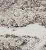 Polypropylene Abstract Machine Made Carpet, 5 X 7 Feet, Grey Cream