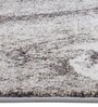 Polypropylene Abstract Machine Made Carpet, 5 x 7 feet, Grey Cream