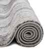 Polypropylene Abstract Machine Made Carpet, 5 X 7 Feet, Grey Cream