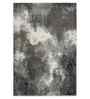 Polypropylene Abstract Machine Made Carpet, 5 X 7 Feet, Grey