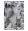 Polypropylene Abstract Machine Made Carpet, 5 X 7 Feet, Grey