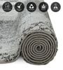 Polypropylene Abstract Machine Made Carpet, 5 X 7 Feet, Grey