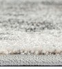 Polypropylene Abstract Machine Made Carpet, 5 X 7 Feet, Grey