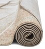 Polypropylene Abstract Machine Made Carpet, 5 x 7 feet, L.Brown and Cream