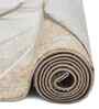 Polypropylene Abstract Machine Made Carpet, 5 X 7 Feet, Light Brown And Cream