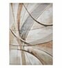 Polypropylene Abstract Machine Made Carpet, 5 x 7 feet, L.Brown and Cream