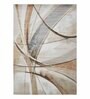 Polypropylene Abstract Machine Made Carpet, 5 X 7 Feet, Light Brown And Cream