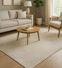 Cream Polypropylene Abstract Machine Made 10 X 14 Feet Carpet