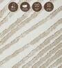 Cream Polypropylene Abstract Machine Made 10 X 14 Feet Carpet