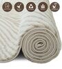 Cream Polypropylene Abstract Machine Made 10 X 14 Feet Carpet
