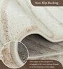 Cream Polypropylene Abstract Machine Made 10 X 14 Feet Carpet