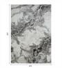 Grey Polypropylene Abstract Machine Made 10 X 14 Feet Carpet