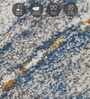 Blue Polypropylene Abstract Machine Made 13 X 19 Feet Carpet
