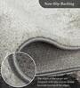 Grey Polypropylene Abstract Machine Made 13 X 19 Feet Carpet