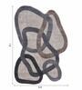 Grey Polypropylene Abstract Machine Made 13 X 19 Feet Carpet