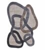 Grey Polypropylene Abstract Machine Made 13 X 19 Feet Carpet
