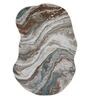 Aqua Cream Polypropylene Abstract Machine Made 17 X 24 Feet Carpet