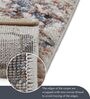 Blue Polypropylene Abstract Machine Made 17 X 24 Feet Carpet