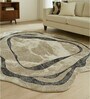 Brown Polypropylene Abstract Machine Made 17 X 24 Feet Carpet