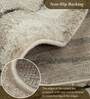 Brown Polypropylene Abstract Machine Made 17 X 24 Feet Carpet