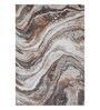 Cream Polypropylene Abstract Machine Made 17 X 24 Feet Carpet