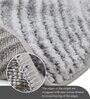Dark Grey Polypropylene Abstract Machine Made 17 X 24 Feet Carpet