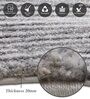 Dark Grey Polypropylene Abstract Machine Made 17 X 24 Feet Carpet