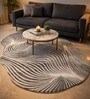 Dark Grey Polypropylene Abstract Machine Made 17 X 24 Feet Carpet