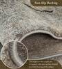 Grey Polypropylene Abstract Machine Made 17 X 24 Feet Carpet