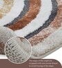 Orange Polypropylene Abstract Machine Made 17 X 24 Feet Carpet