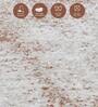 Orange Polypropylene Abstract Machine Made 17 X 24 Feet Carpet
