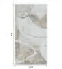 Cream Polypropylene Abstract Machine Made 3 X 5 Feet Runner