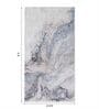 Light Blue Polypropylene Abstract Machine Made 3 X 5 Feet Runner